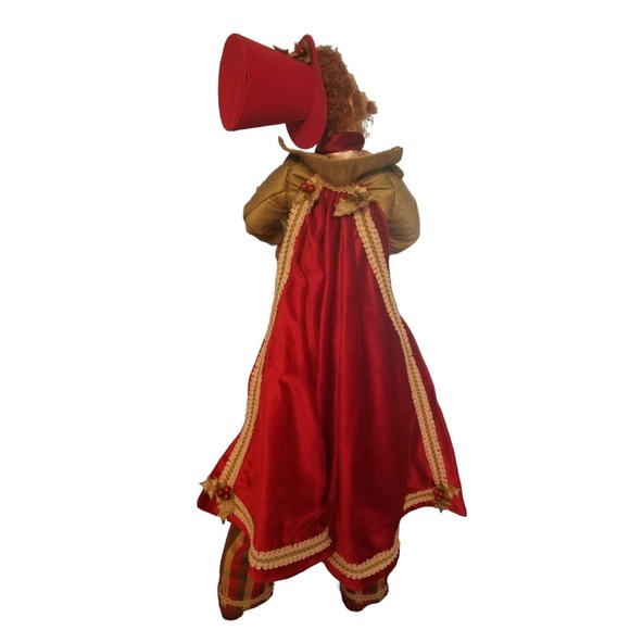 Vintage Big Traditional Caroler Rare Figure Decorative 29 in‎ Long - Picture 5 of 11